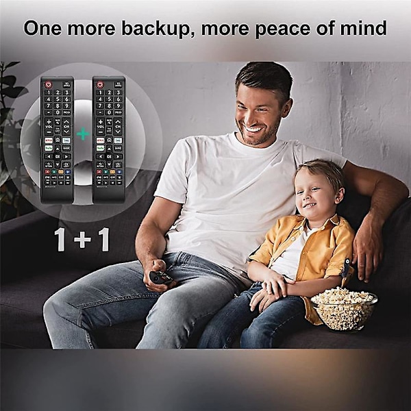 Universell fjärrkontroll för alla fjärrkontroller, ersättning kompatibel för alla Smart TV, LED, LCD, HDTV, 3D, serier