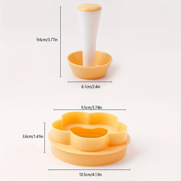 Plastik Bageform Sæt, Polypropylen Småkageudstikkere & Kageformkopper, 2/4 stk 4 Piece Set