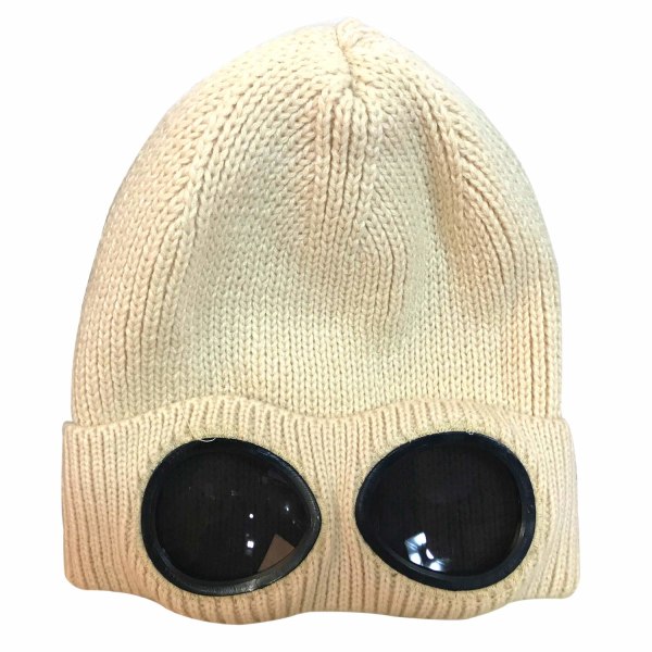 Unisex Goggle Beanie Neulottu Talvi paksu pipo Hat