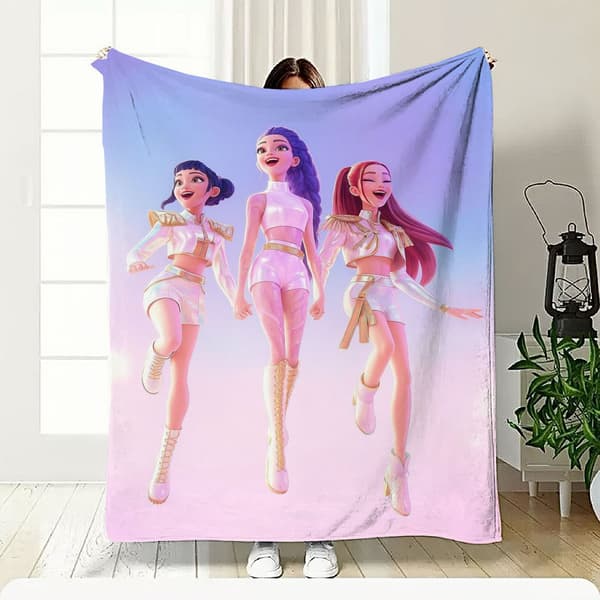 K-Witch Hunters Flanellteppe Hot Sale Digitaltrykk Multifunksjonelt Teppe Soverom Sofateppe A1237 130*150【Student Blanket】