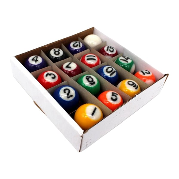 16 st Minibiljardbollar Biljardbollar 25mm Barnleksaker för