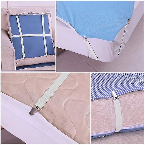stk. (60 cm til 200 cm) Formsydde laken, justerbart laken, passer alle senger og madrasser, hvit