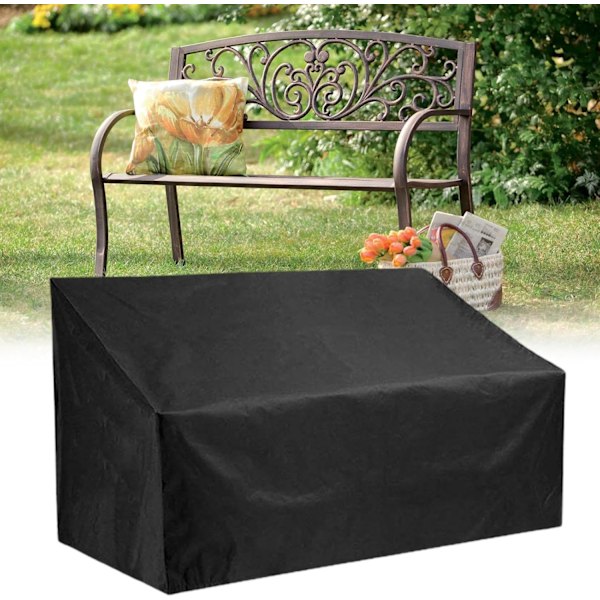 Heavy Duty Patio Bench Cover - Hage Stol | Langsiktig vanntett møbeltrekk med justerbare snorer, utendørs benkdeksel