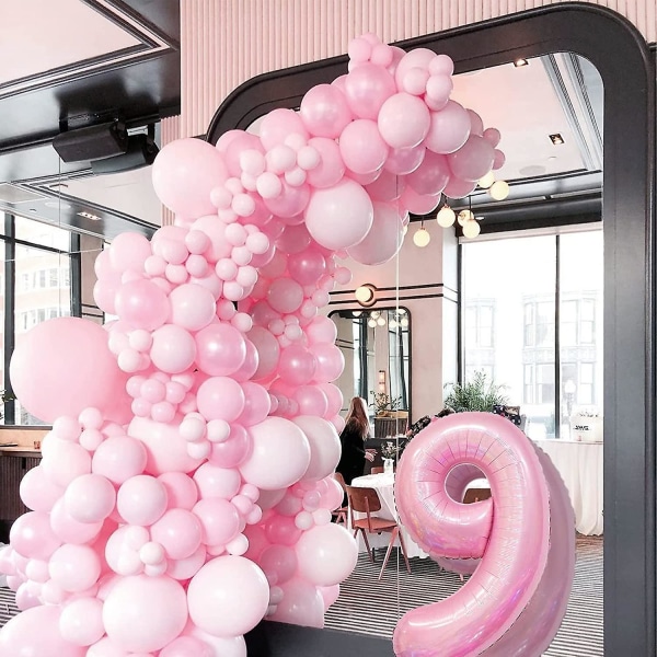 Vaaleanpunainen 8 ilmapalloa Tiffany Pink 8 ilmapalloa Helium Mylar digitaaliset ilmapallot 40 tuuman folioilmapallo syntymäpäiväjuhla- ja vuosipäiväkoristeet (tiffan)