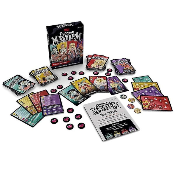 Familjespel Brädspel Spelkort Dungeones Mayhem Kortspel Familj Förälder-Barn Fest Brädspel Kort Present till Baldurs Gate Expansion Style