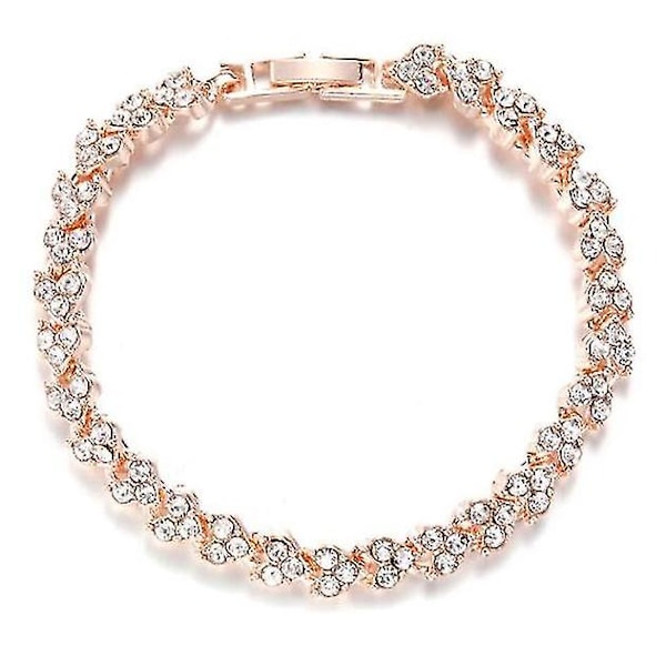 Magnetiskt Zirkon Lymf Armband, Magnetiskt Lymf Armband, Lymfdränerande Magnetiskt Armband -sz.13364 rose gold