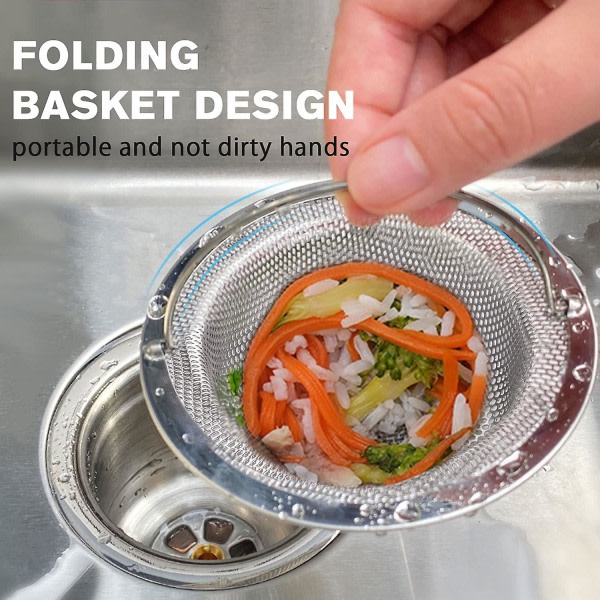 stk oppgradert vasksil med håndtak, 4,5" diameter kjøkkenavløp