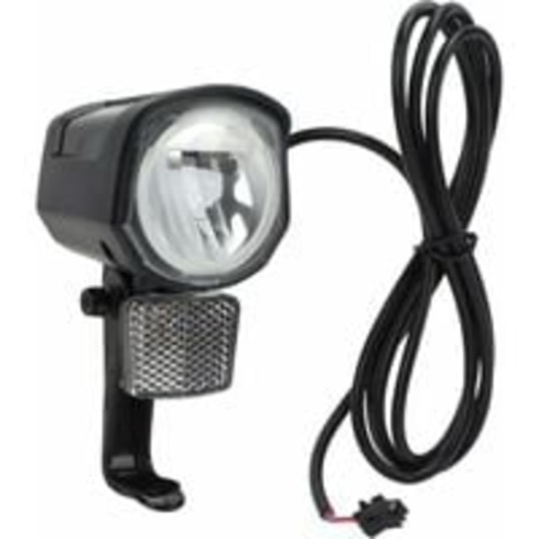 Elektrisk sykkel frontlys, front sykkellys, DC12V til 72V LED-lys SM-kontakt 2-polet ABS slitesterk Ebike-frontlys for elektrisk sykkel