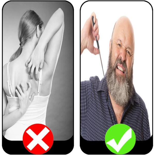Klösmaskin, Teleskopisk Klösmaskin för Ryggen, Bärbar Klösmassager, Utdragbar Ryggklösare, med Gummigrepp, för Huvud, Rygg, Högt Ben