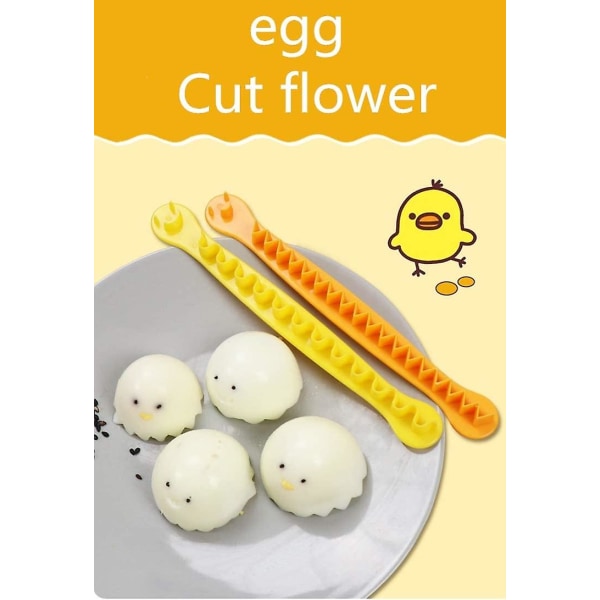 2 stycken Cute Shape Egg Slicer