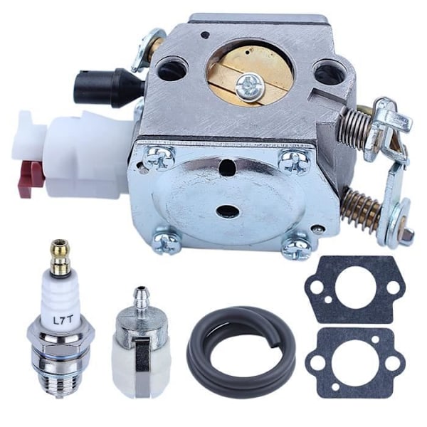Förgasarsats kompatibel med Husqvarna 340 345 350 353 Motorsåg Kompatibel med Jonsered CS2141 CS2145 CS2147 CS2150 CS2152 Zama C3-EL18