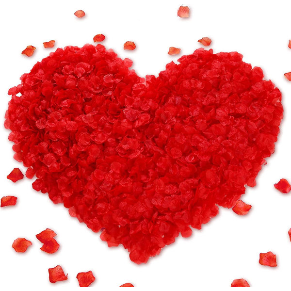 1000 stk ikke-vævede kronblade til romantisk, bryllup, Valentinsdag