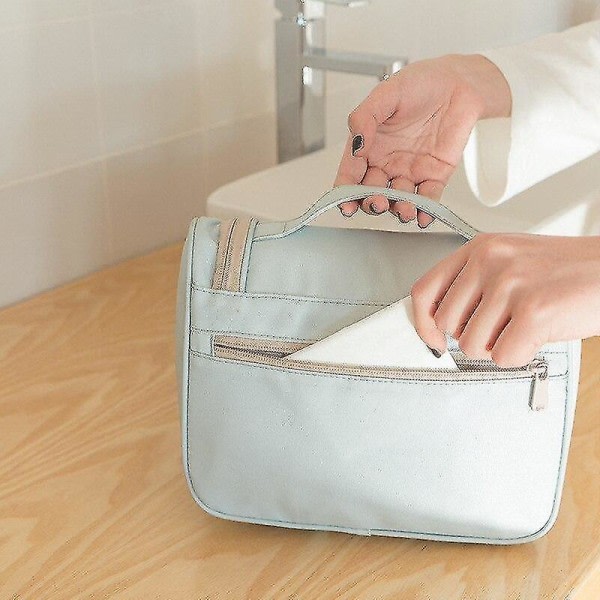 Oxford Cloth Carry Cosmetic Bags Organizer Vandtæt multifunktionsbadeværelse med høj kapacitet