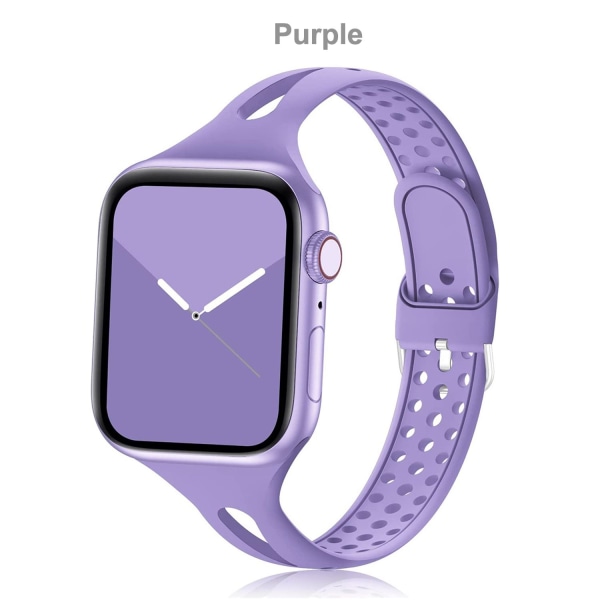 Ur til Apple Watch SE 6 5 4 3 2 lilla purple 38/40mm