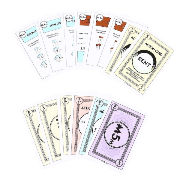 Pussel Familjefest Brädspel Engelsk version Monopol Trading Cardgame Playing Green