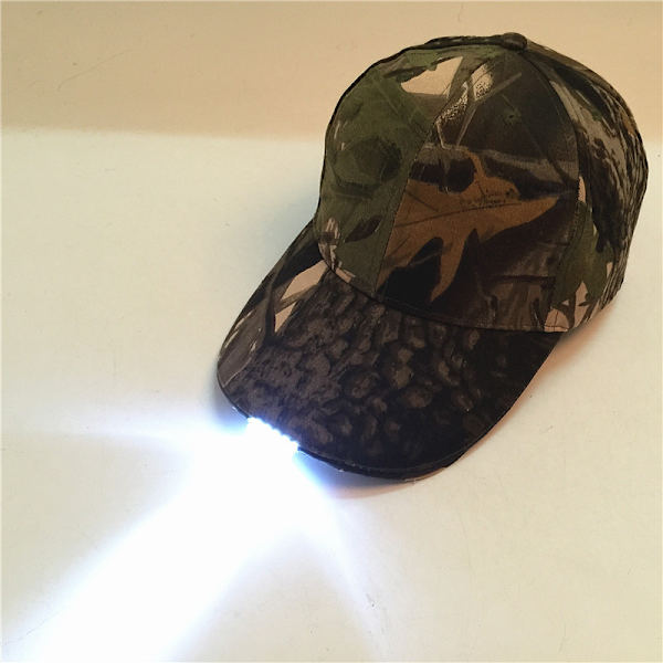 Superljus LED-baseballkeps (uppladdningsbar modell - kamouflage)