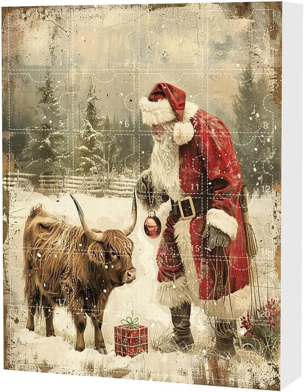 24-dagers Highland Ku Julekalender Henger Julepynt Julegave