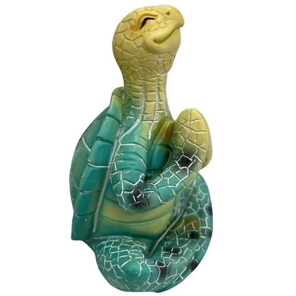 Meditaatiokilpikonnapatsas Uutuus Kilpikonnafiguure Meditaatio Merikilpikonna-ornamentti Puutarhan kilpikonnasisustus (10X6X5CM)