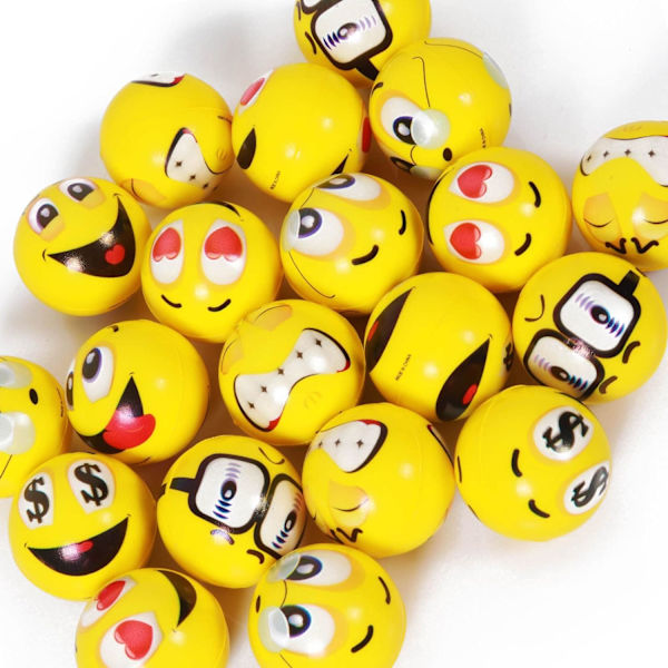 20 st Anti-Stress Leksakskulor Kastkula Squeezekulor för Barn Vuxna Partypåsar Barnkalas Pojkpartypresenter Giveaways Barn
