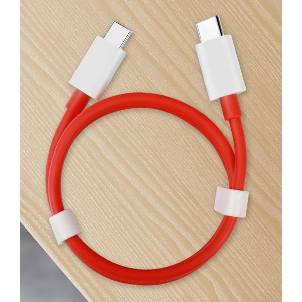 OnePlus Warp Lade Kabel (Type C - Rød) 2M
