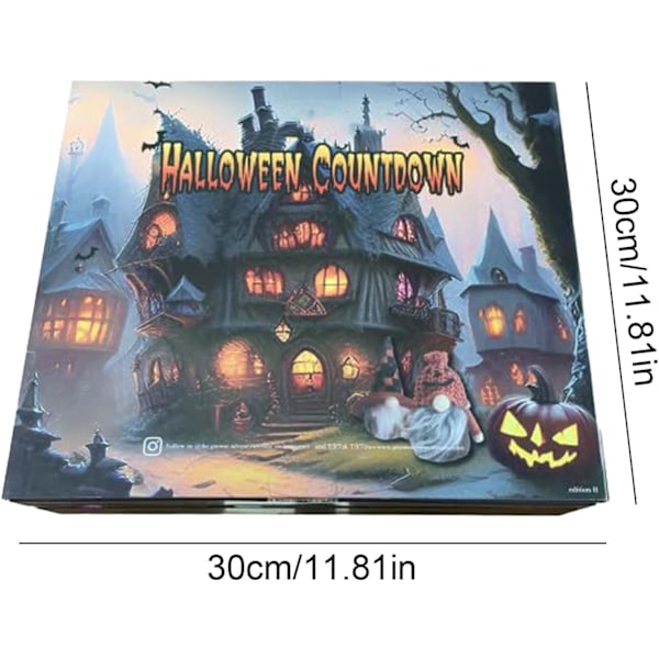 Gnome-adventskalender, Halloween-nedtellingskalender | Adventskalender med byggeklosser | Kreativ Halloween-festlig nedtelling