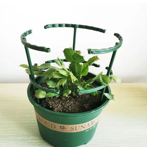 10 st Plast Växtstöd Högstativ För Blommor Växthusarrangemang Stånghållare Orchard Garden Bonsai Tool