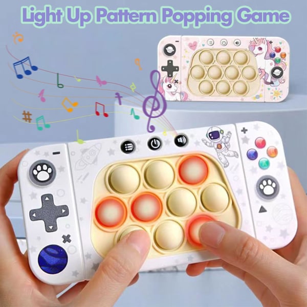 Popspel Ljusupplyst Fidget Leksak, Snabb Tryckspel Konsol, Tryck på Poppet Sensorisk Push Pop Leksak, Konsol, Upp Popping Spel för Barn Vuxna (Kamouflage) Camouflage