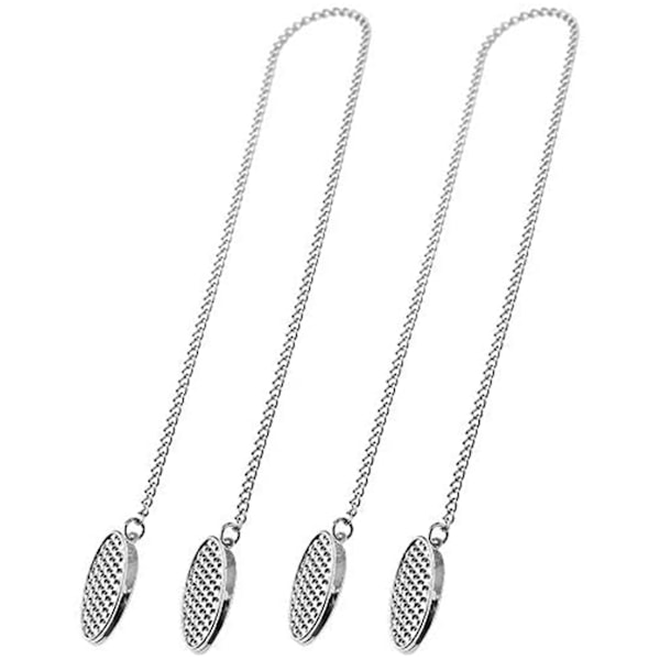 2 st servettkedjor servetthållare servettklämmor kedja flexibel sladd halsband för seniorer äldre A