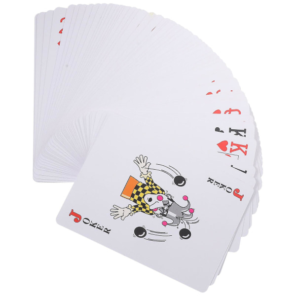 1 sæt store spillekort Store spillekort Kæmpe pokerspil Kæmpe poker spillekort