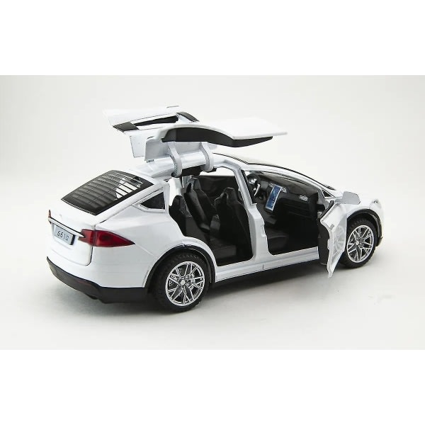 2024 Gavebilmodellen Tesla Model X Suv Legering Simuleringsleketøy Barnegave
