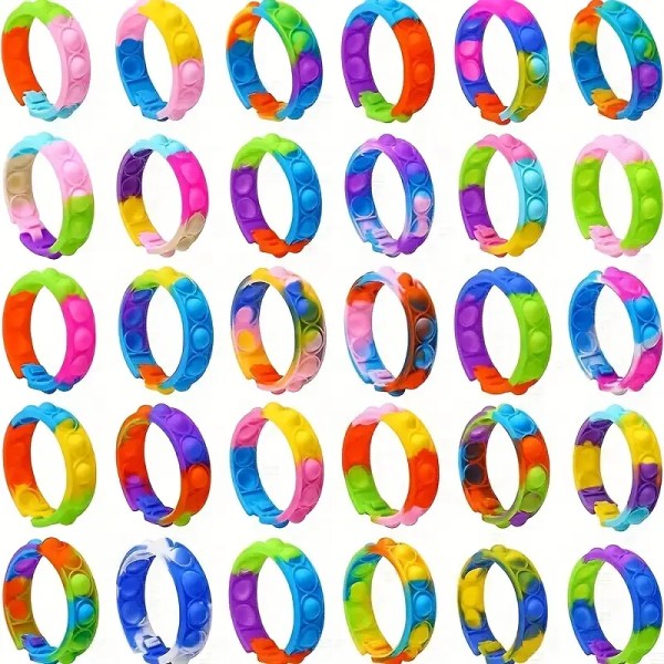 Armbåndspakke påske- og fødselsdagsgaver til børn Dekompressionsarmbånd tilfældig farve
