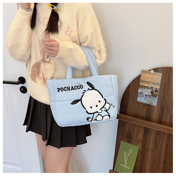 My Melody Kuromi Axelväska Handväska Tote väska VIT White