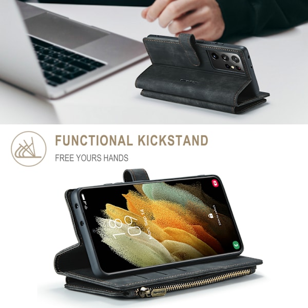 Caseme c30 etui til Samsung S23 sort sort black