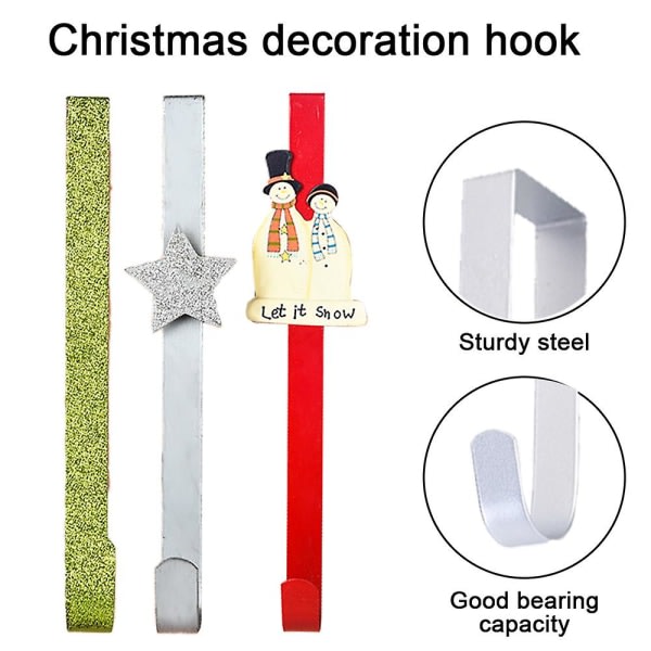 Krans metalkrog til julekrans over dørophæng (stil 5)