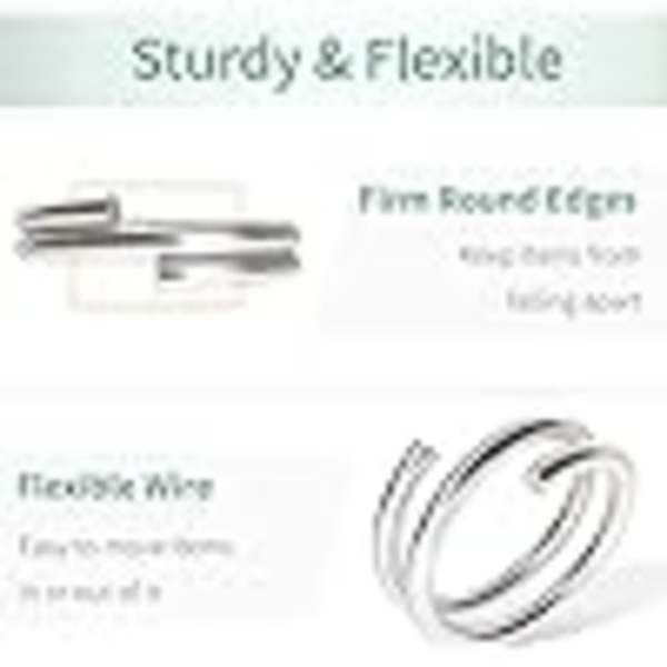 100 kpl 10 mm Mini Split Jump Ring - Kaksoislenkit, Pienet Metallirengasliittimet