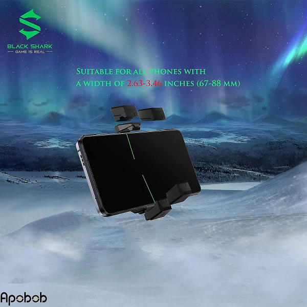 Black Shark 2 Pro telefonkylare med skärmtemperatur, kylare för 2,63-3,46 tum Ios/android halvledarkylare