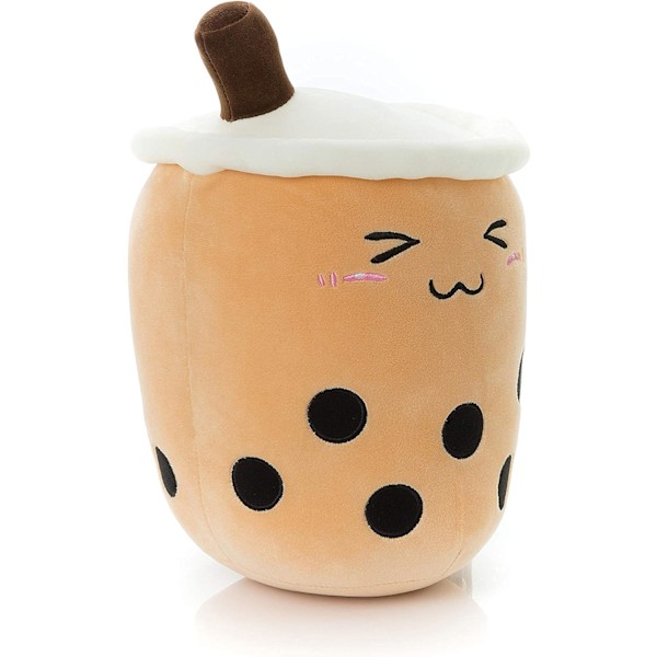 Niuniu Daddy 9.4in Stuffed Boba Plushies Myk Boba Te Plusjeleke Pute Kosepute Melk Te Plusjeleke Søt Kosepute Mat Leke for Baby/Barn