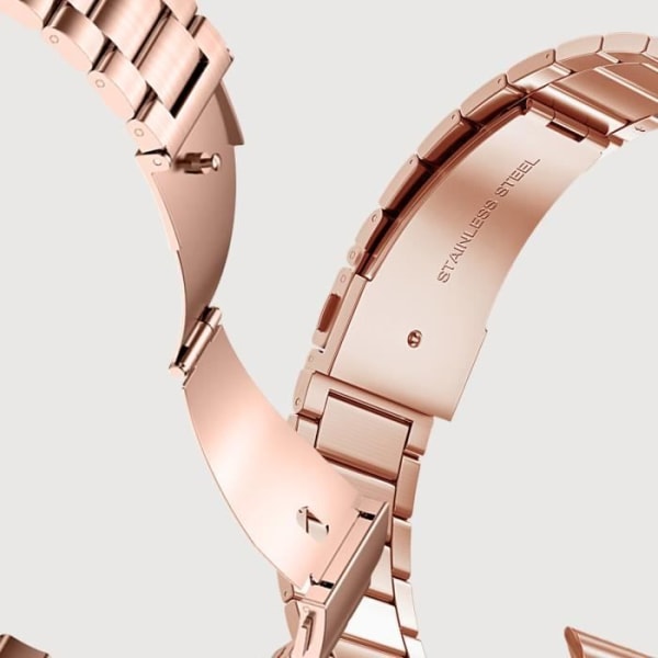 Armbånd for Apple Watch 41mm / 40mm / 38mm Links Steel Rose gull