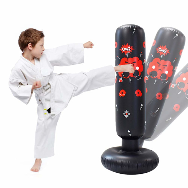Punching Bag Børn, 120cm Oppustelig Punching Bag Stående Børn_xx