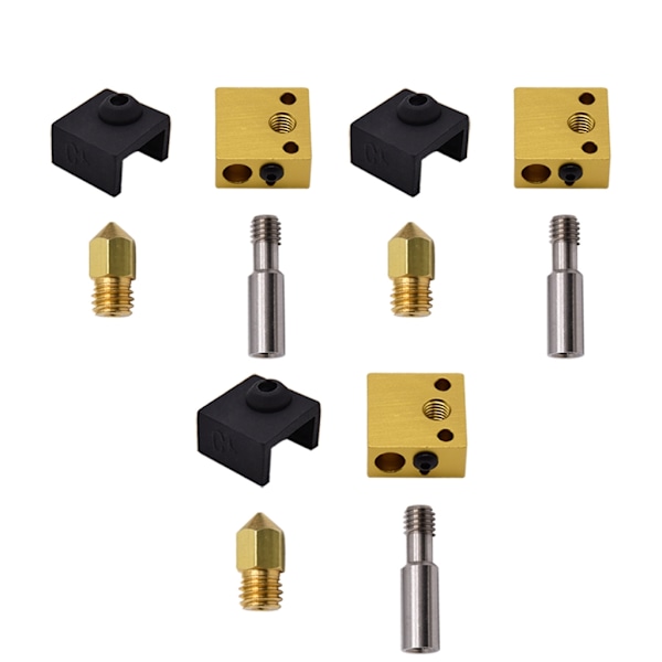 3D-skrivardelar - MK8 Monterad Extruder Hot End-kit för Ender 3 CR10 Skrivare 0,4 mm Munstycke 1,75 mm Filament Hotend-kit 3 0.06