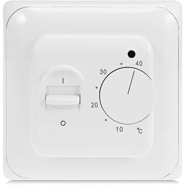 Manuell Elektrisk Gulvvarme Termostat Med AC 220V 16A Sonde, Mekanisk Gulvvarme Termostatstyring