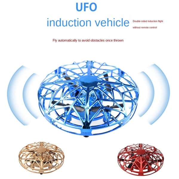 Flygende UFO-drone med miniatyrgestkontroll og induksjonssensor