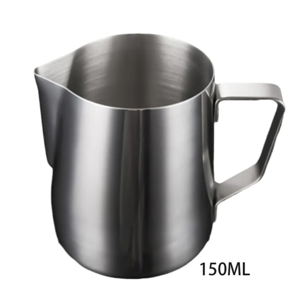150 ml mælkekande, rustfrit stål mælkeskumkande, latte kop, kunstig kaffe latte skumkande, mælkekande