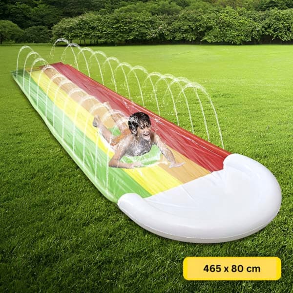 Oppustelig Rutsjebane Sprøjtet Vand Glider Vandrutsjebane 465X80Cm