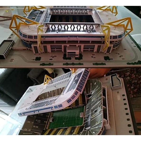 3d-pussel, stadion 3d-pussel, 3d-pussel Parkstadion, modellpussel för stadionbyggnad, hemmadator för fotbollsfan (38,5 * 30 * 13,5 cm)