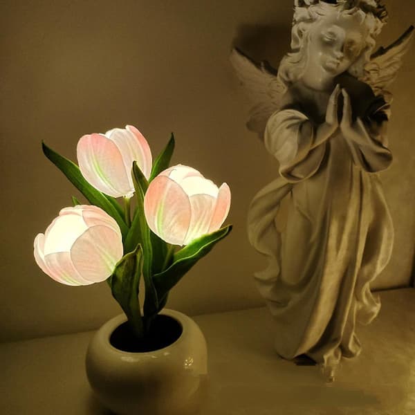 LED Blomsterlampe - Bordlampe Tulipanlamper