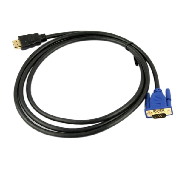 6 fot 1080p HDMI-kompatibel hann til VGA hann videokonverter adapterkabel for HDTV DVD