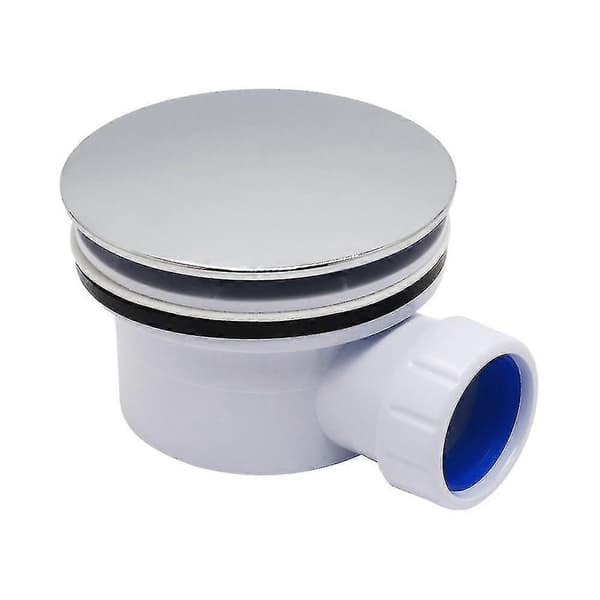 Afløb til brusebakke i plast - Afløb til brusebakke 90 mm diameter hul ABS krom