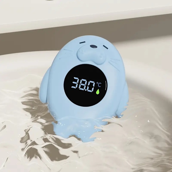 Baderomstermometer for barn - digitalt flytende sikkerhetstermometer for badekar, automatisk på/av