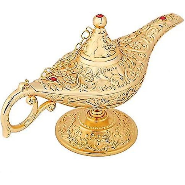 Aladdin Lamp Sisustus, Metal Aladdin Koristelamppu Magic Aladdin Lamppu  Magic Genie Legend Lamppu Vintage Pöytäkoristeet Ja Ja Rekisterit 21*11cm  Kulta 3176 | Fyndiq